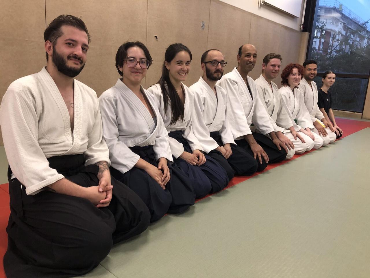 Groupe sur le tatami